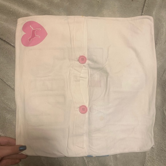 Vintage love pink pillow - Picture 2 of 2